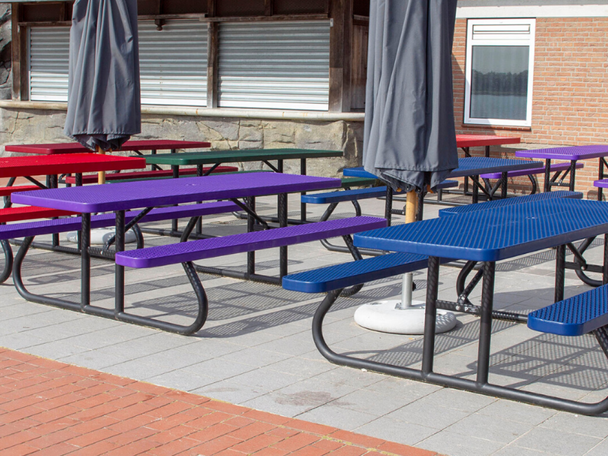 Metal Picnic Tables for Schools - SWS Group